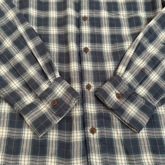 Grayers Double Cloth Flannel Shirt Navy - Picture 4 of 11